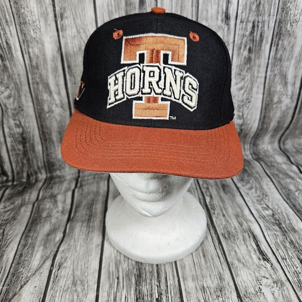 Vintage Texas Longhorns Hat Cap Size 6 7/8 Fitted Tow Top Of The World Cap Texas